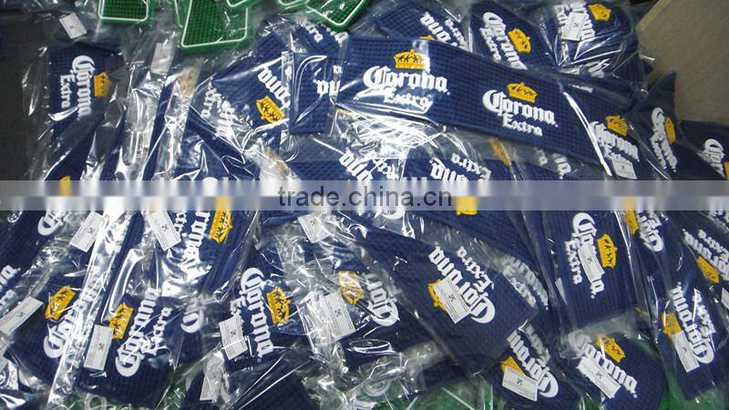 New Design Branded Custom Soft Pvc Rubber Bar Counter Beer Mat