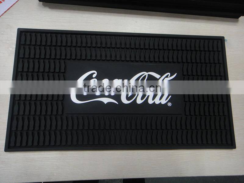 Soft Pvc Rubber Custom Logo Bar Mat