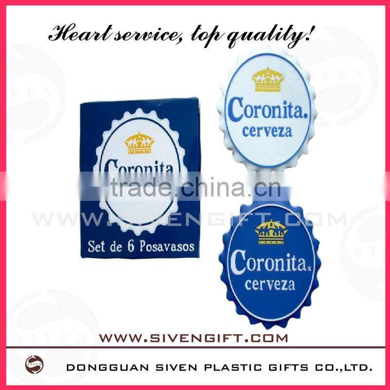 Customer Soft Pvc Coaster