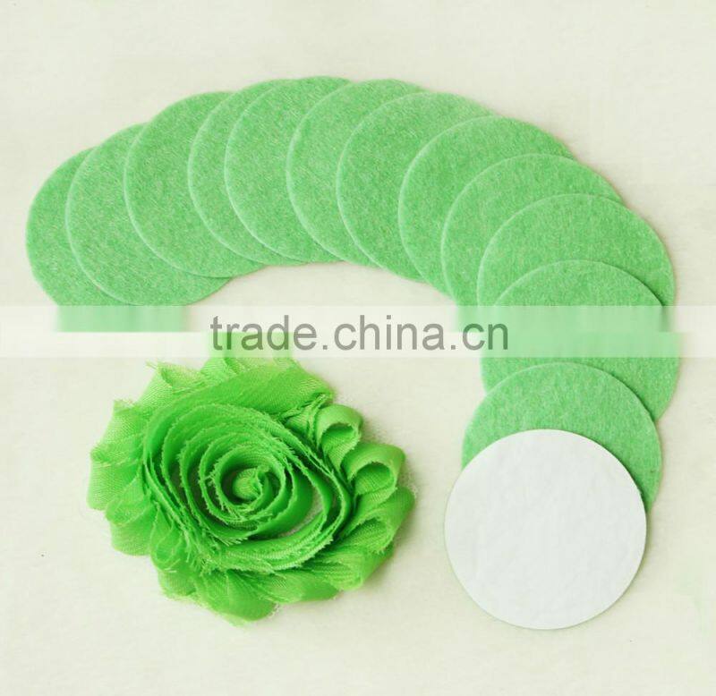 Christmas! handmade chiffon red green rosettes flowers with elastic
