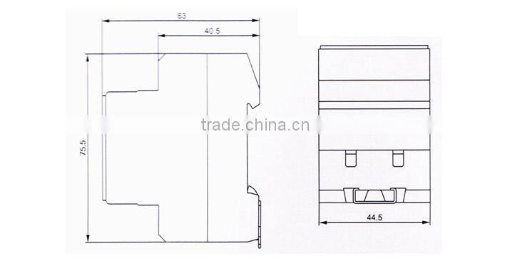 Modular Din Rail Socket french german style