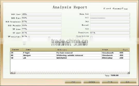 whole sale beauty salon skin scanner machine