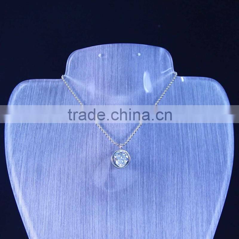 fashion Rhodium color pendant necklace