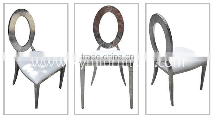 guangdong comfortable reception stainless steel dining banquet chair