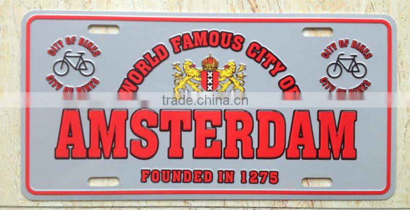 15*30cm printing aluminum license plate 6063