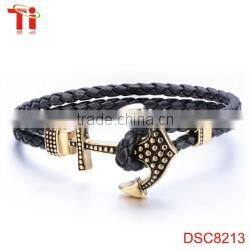 leather bracelet cross stainless steel wholesale sideways cross bracelet cross bracelet