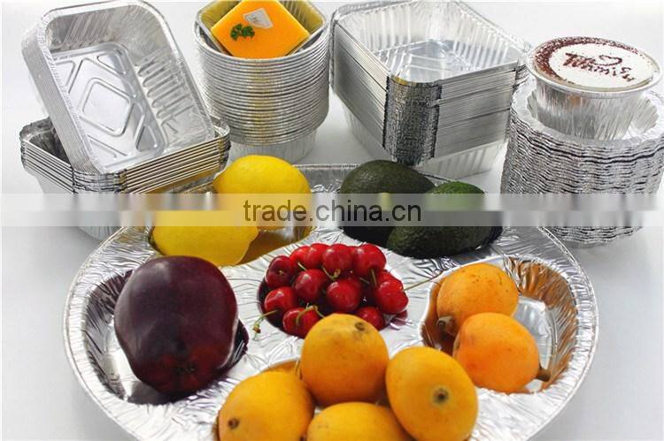 Round Aluminium Foil fruit container tray