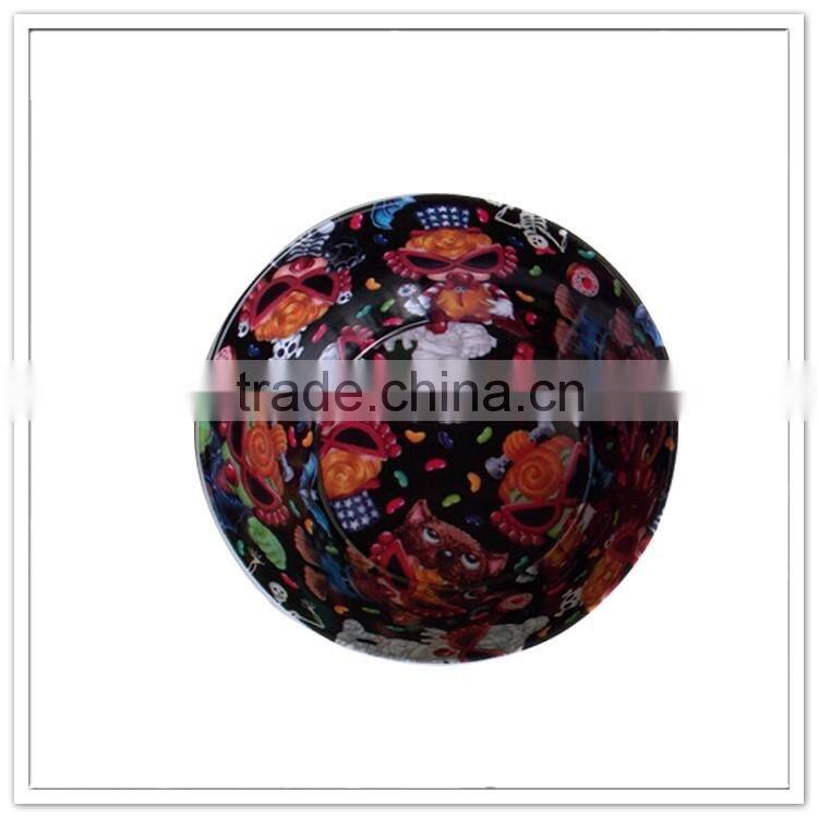 All over print unbreakable melamine popcorn bowl