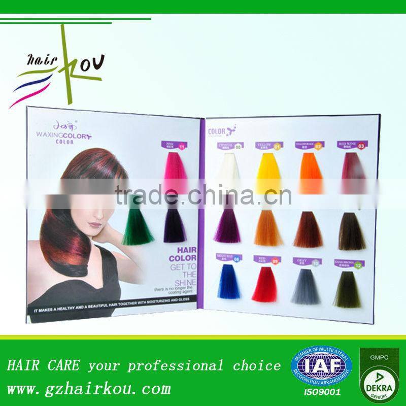 Professional Hair Color Cream OEM Manufacturer Coloring Chart With 49/104 Shades