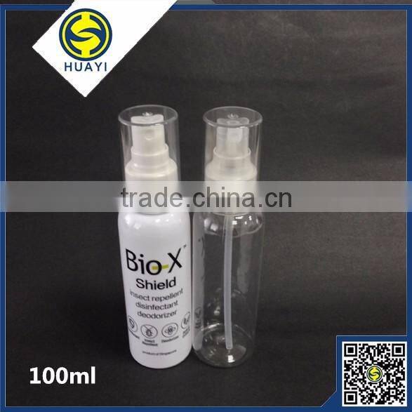 100ml round white pet plastic bottle