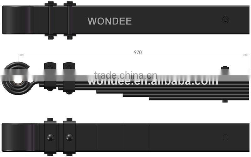 OEM 200028 Spain Market Agricultural Trailer 12 ton Leaf Spring