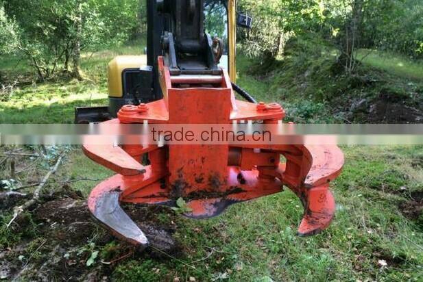 Excavator mounted Hydraulic Log Cutter / Tree Cutter