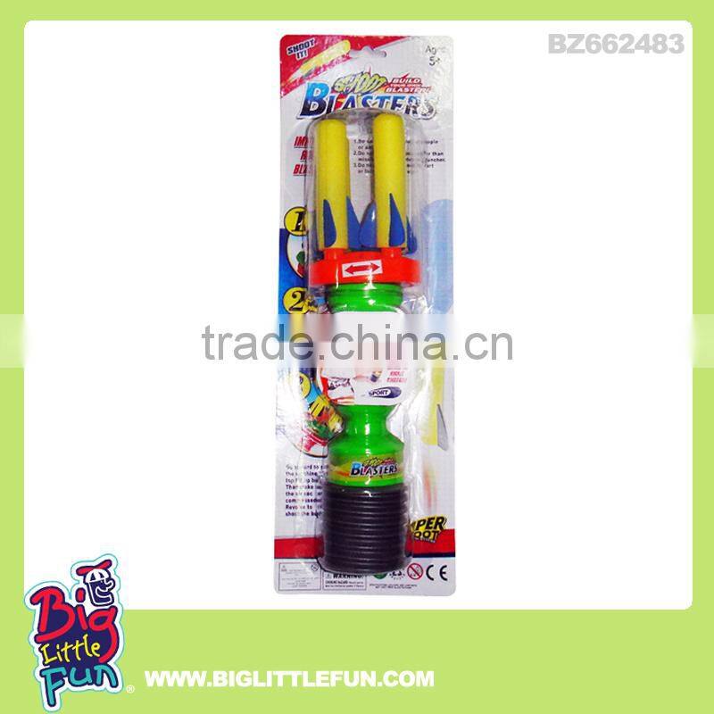 Shooting toy air pump rocket toys