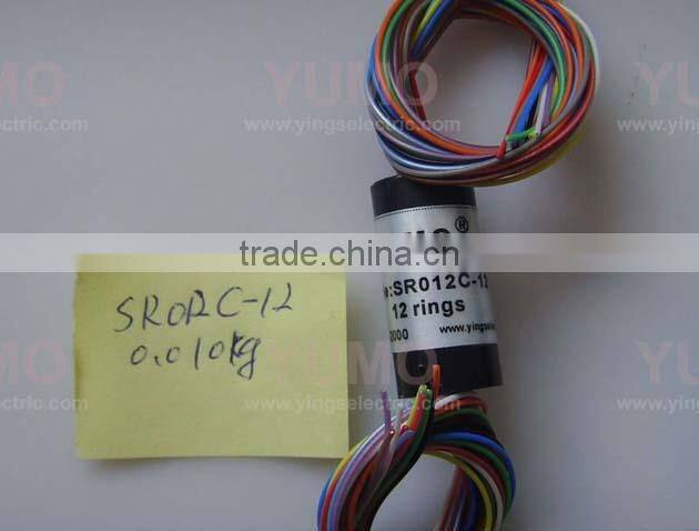 SR012C-12 12rings SR series YUMO carbon brushes alternator slip ring motor made in china capsule slip ring
