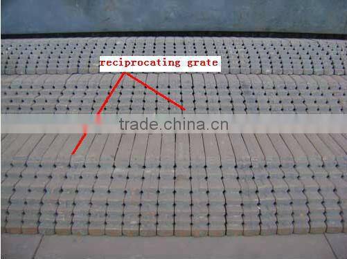 Reciprocating grate hot air generator
