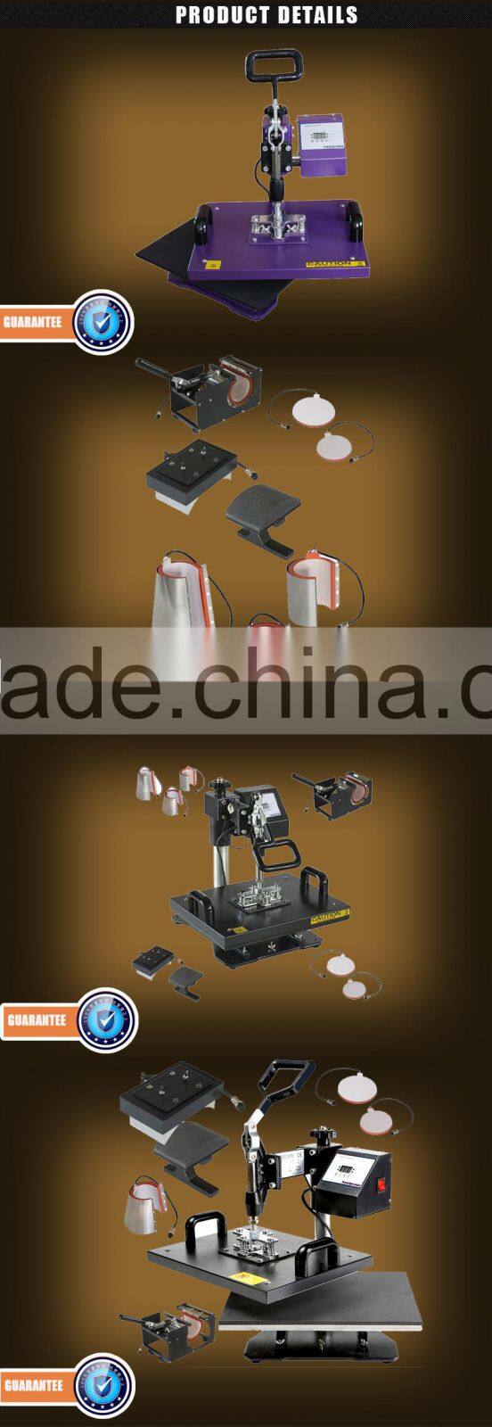 6in1 power 6" x 6" heat press machine sublimation transfer for shoes