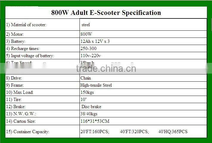 2 wheel stand up electric scooter SX-E1103-500