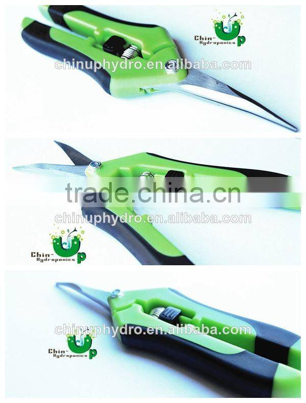 2016 new design trimming sharp scissor /green and red branch cutting garden tool