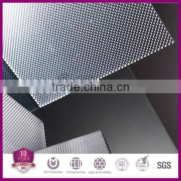 Prismatic Light diffused polycarbonate solid Sheet, prism pattern PC sheet