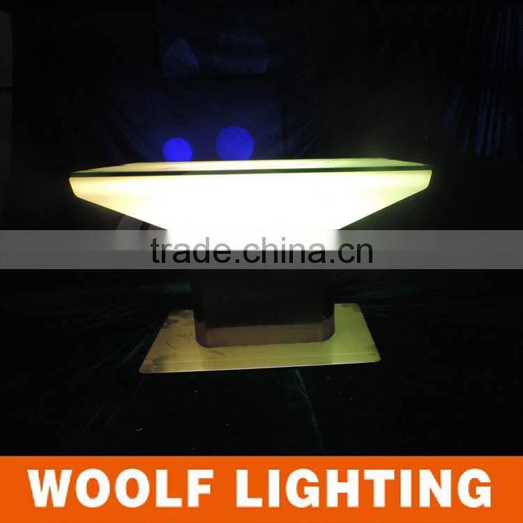 Square KTV Nightclub Stylish LED Furniture LED Cocktail Table