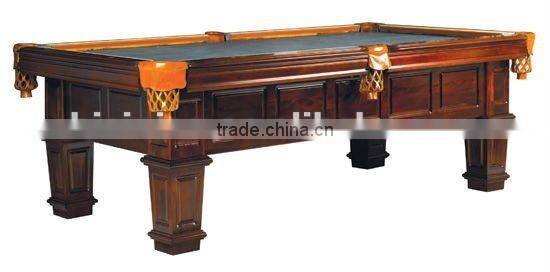 Hand carved classical wooden antique pool table,MOQ:1PCS(B68029)