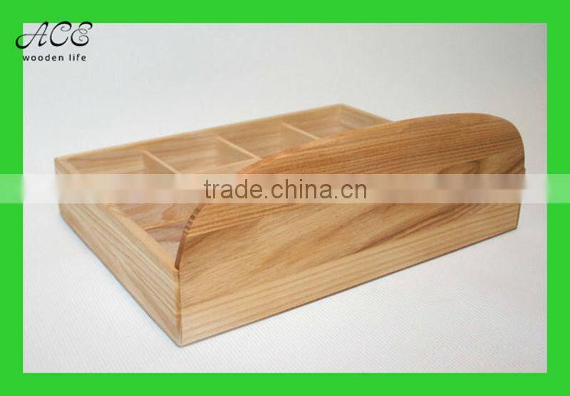 Wooden tea bag box
