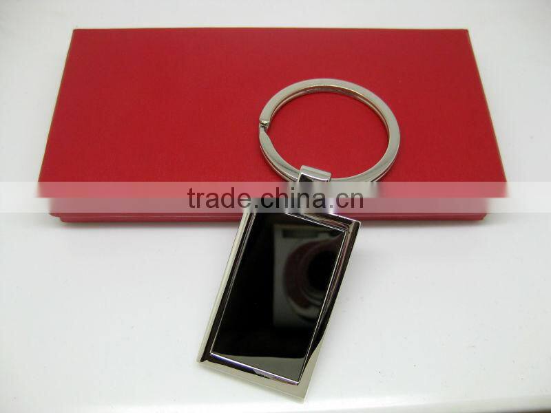 Logo laser engraving metal keychain