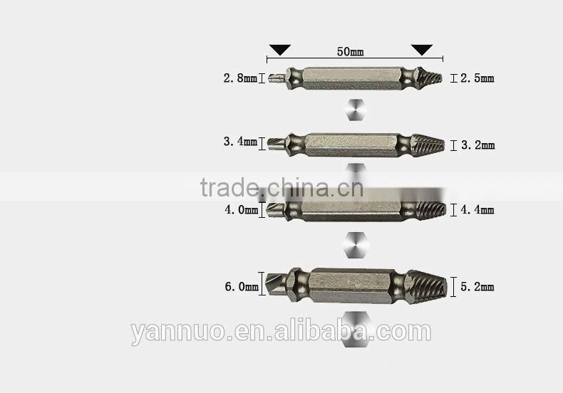 Damaged Screw Extractor Set, Speed Out T1 T2 T3 T4 Torx Screwdriver