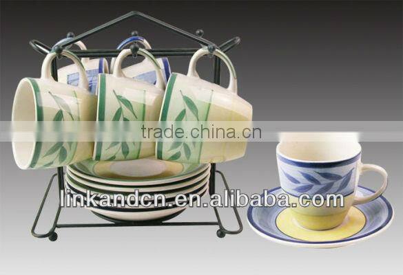 KC-00439/ceramic mug set/mug with saucer