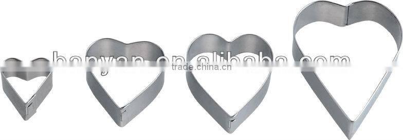 Cooking Tools Different Size Heart Shape Cookie Cutter,Cake Cutter BSCI