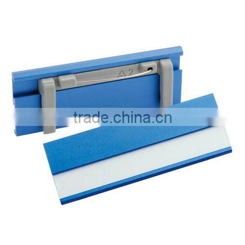 badge holder with clip,promotional aluminium badge holder