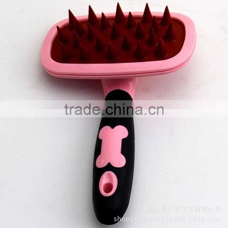 CY108 Pet Comb Mucous Wool Implement Silicone Comb Cat and Dog Fur Cleaner Pets Hair Comb