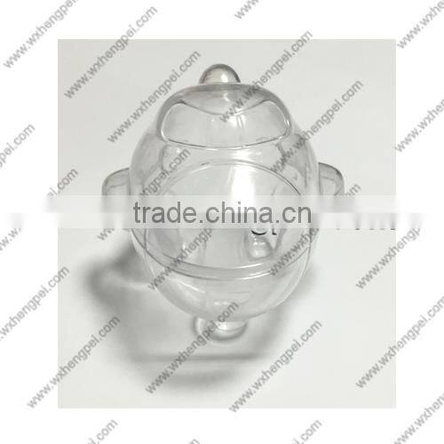 Cleverish portable cute transparent plane plastic storage jewelry wedding box kit