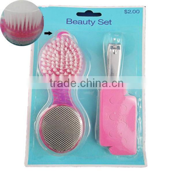 Professional 3 in 1 manicure pedicure kit for foot care