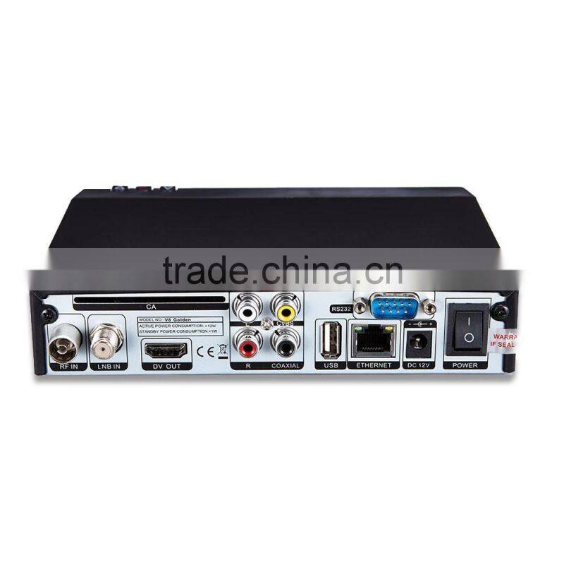 V8 Golden DVB-S2+T2/C 1080P Full HD IPTV Set Top Box Support Cccam Youtube 3G Powervu PVR Digital Satellite Combo Receiver