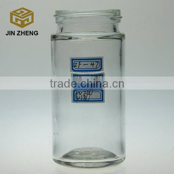 380 ml 13.5oz factory standard manufacture CBRL eight square octangon honey glass jar with color coating cap