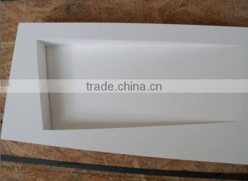 100% acrylic solid surface colorful corian made bathroom vanity