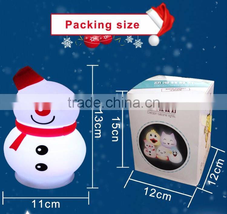 christmas gift battery powered led color changing table lamp