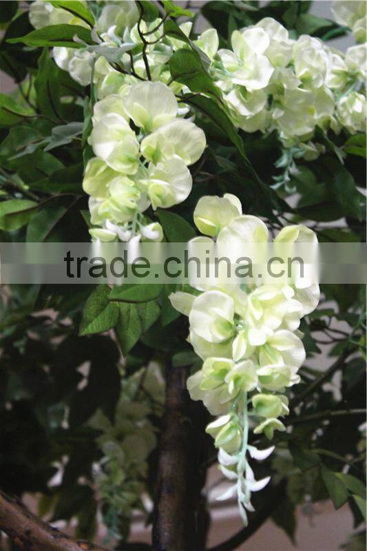 Home garden deco 50cm to 400 cm hight artificial white large Chinese wistaria EDHS1501 1607