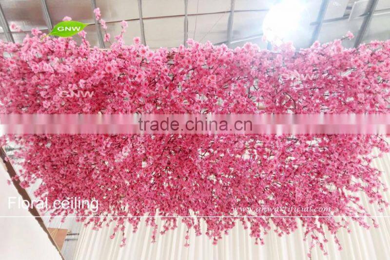 GNW FLW1605001-M Hot Sale Artificial Silk Flower Backdrop Wall For Party&Wedding&Hotel