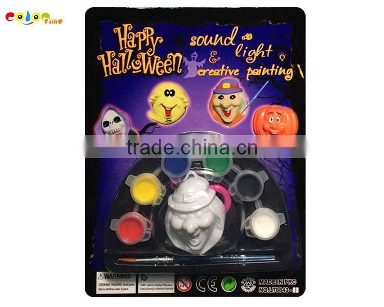 new funny DIY painting Halloween witch pendant face paint with light and sound/safe festival face paint/ party face paint