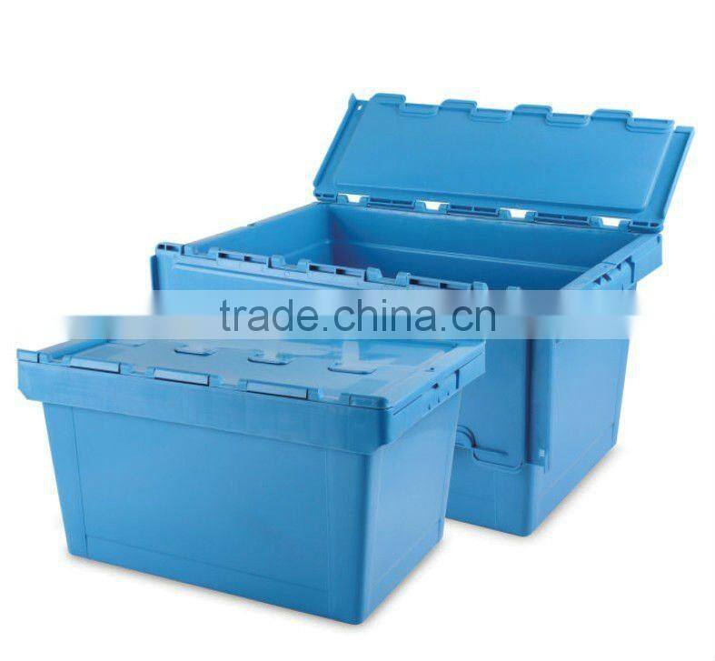 Plastic turnover box with lid (6129315)