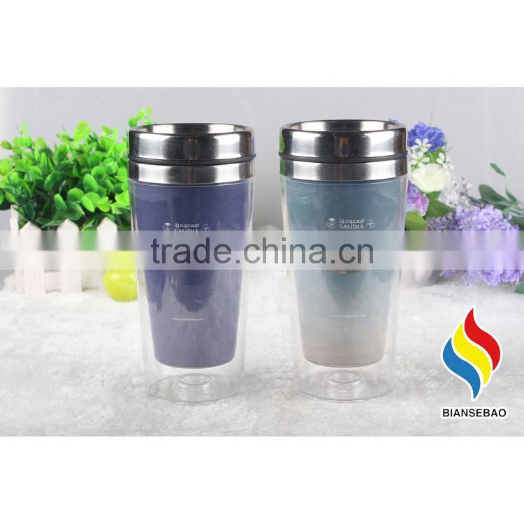shenzhen color changing double wall Stainless Steel vacuum mug