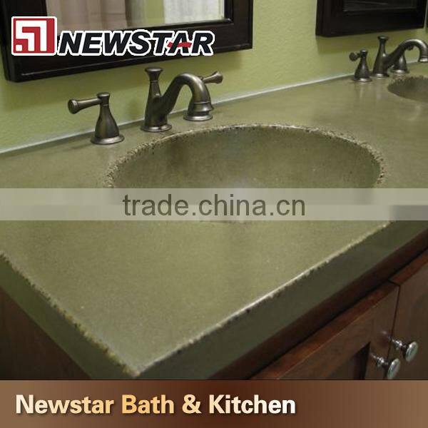 China one piece bathroom sink and countertop