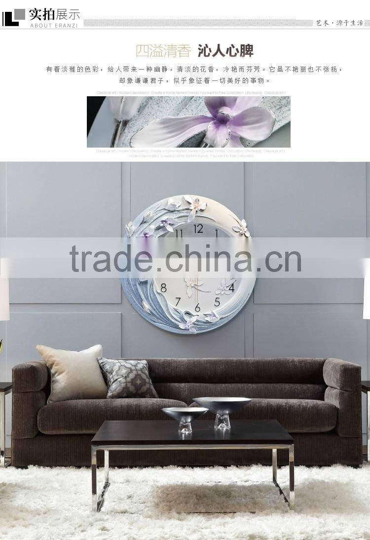 M0025 Momoda Living room Creative modern hanging fancy elegant 3D flower wall clock quiet quartz decoration large wall clock