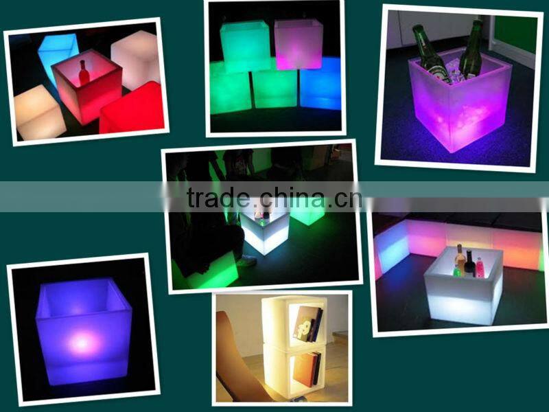 modern led ice bucket/led table/led furniture /LED cocktail cabinet /LED gradevin YM-LIB242024