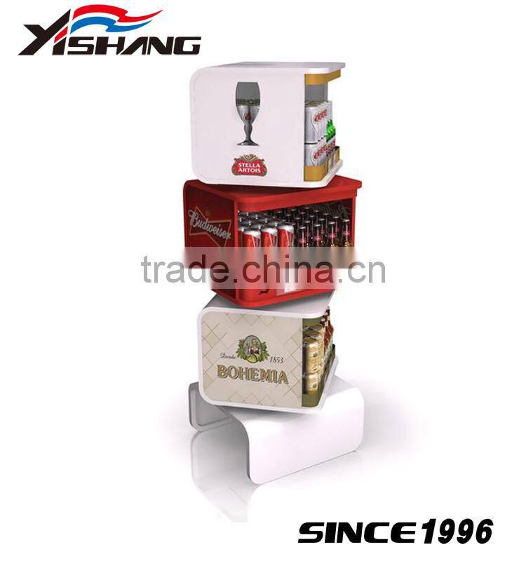 Modern 4 tiers free standing dog food display rack