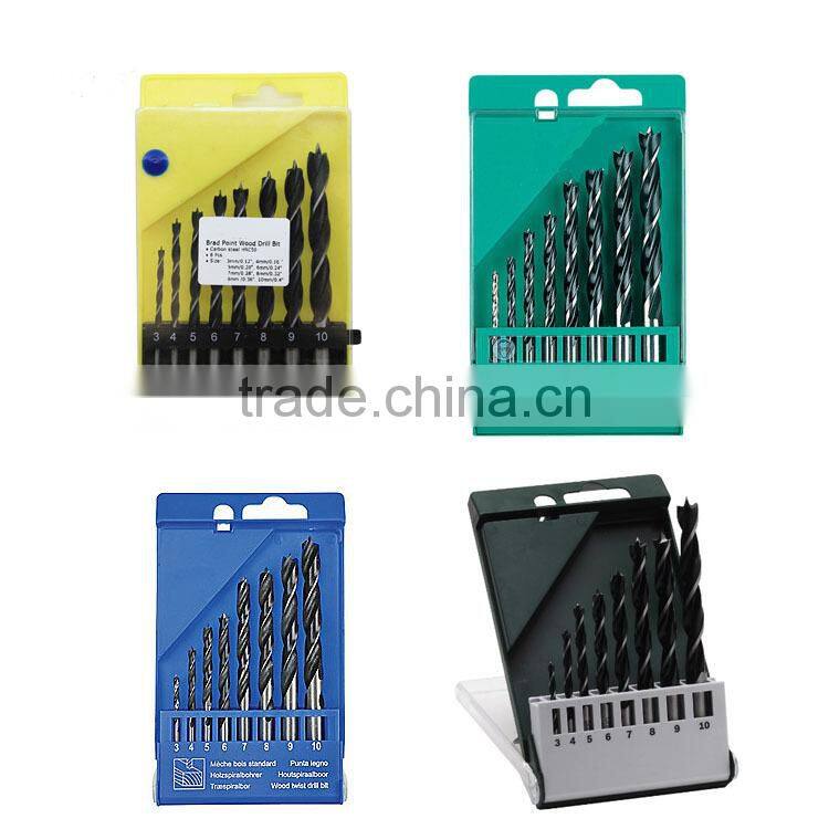 HHS Good Quality Wood Brad Point Wood Drill Bit Set for Wood