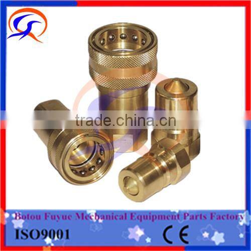 ISO A series steel male and female hydraulic cylinder quick couplers