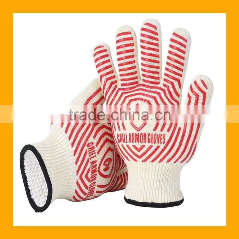 HitzebestAndig bis 500C elegantes Design Vielseitig einsetzbar Grill handschuhe Kaminhandschuhe Topfhandschuhe BBQ handschuhe